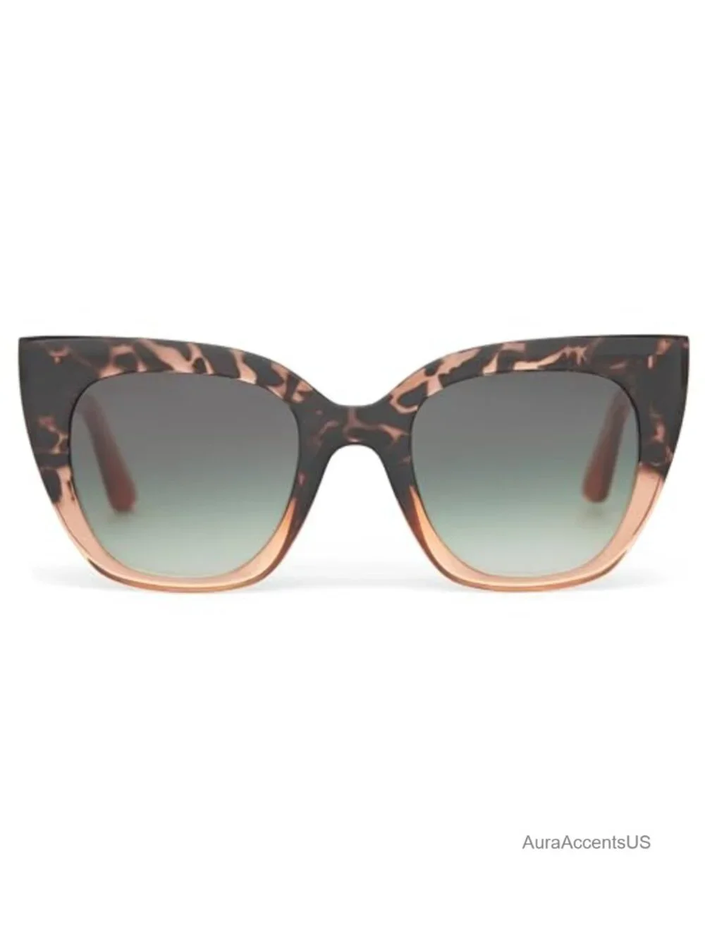 Cat Eye Sunglasses with Gradient Lenses Full Frame UV Protection